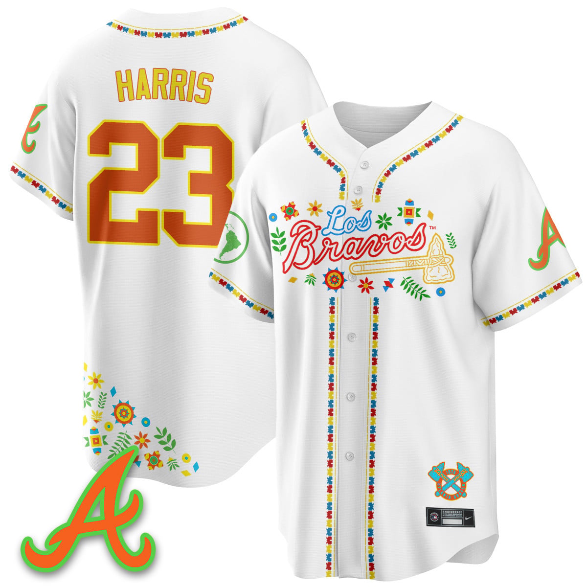 Women's Atlanta Braves 2025 "Los Bravos" Jersey - All Stitched
