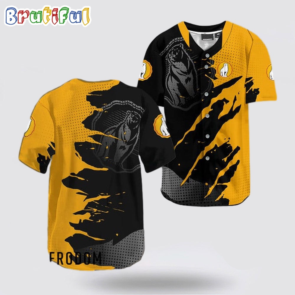 Bundaberg Rum Metal Crack Pattern Baseball Jersey