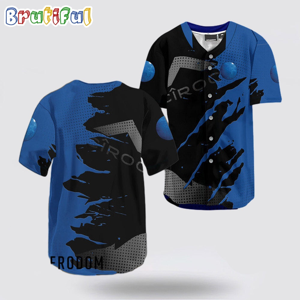 Ciroc Vodka Metal Crack Pattern Baseball Jersey