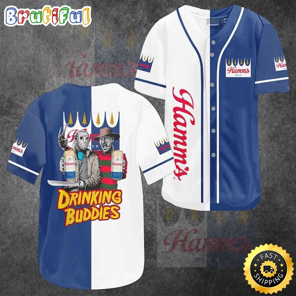 Drinking Buddies Hamm'S Beer Baseball Jersey