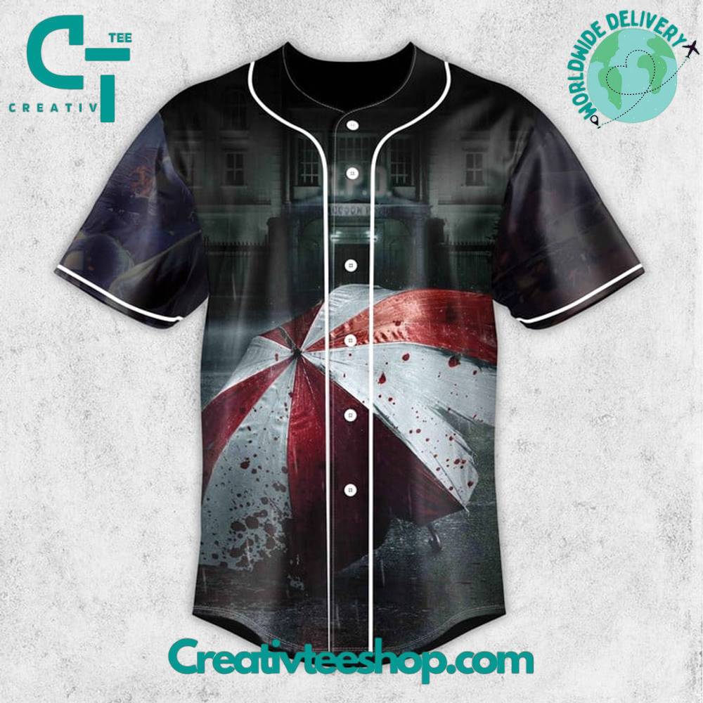 Resident Evil Umbrella Corporation Baseball Jersey