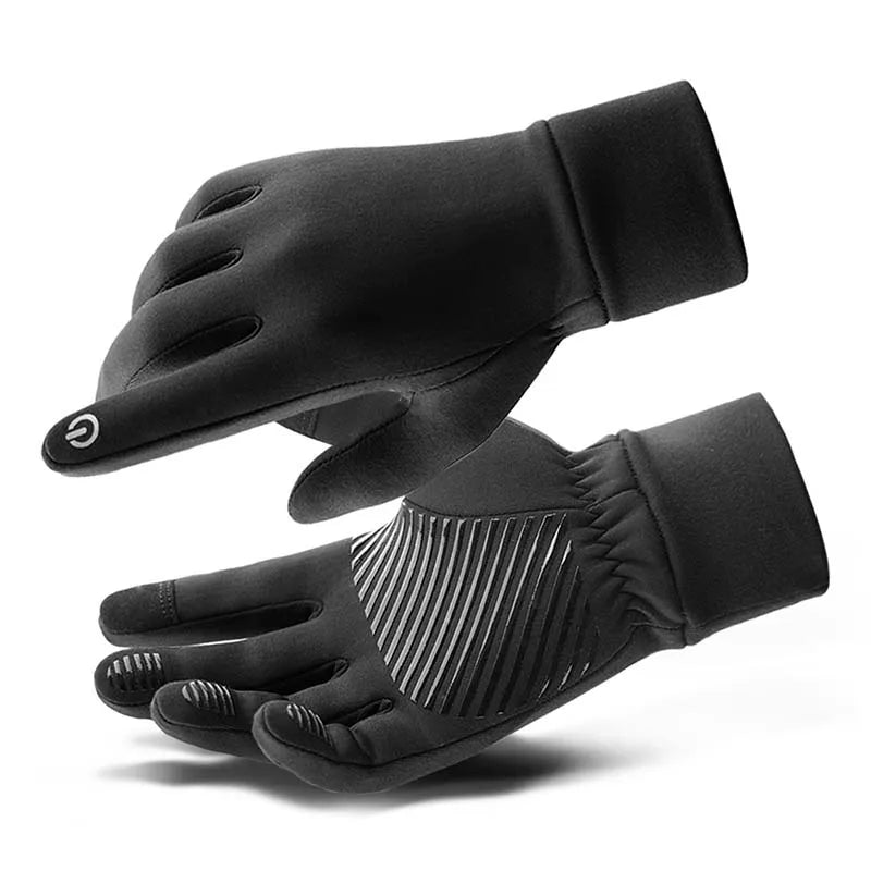 Autumn and winter warm gloves, cycling gloves, men's and women's windproof and non-slip gloves, running and outdoor sports glove