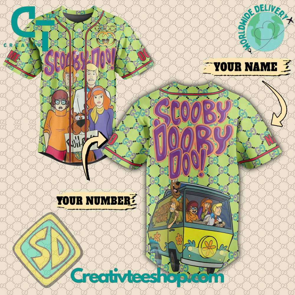 Scooby Doo X Gucci Collab Baseball Jersey