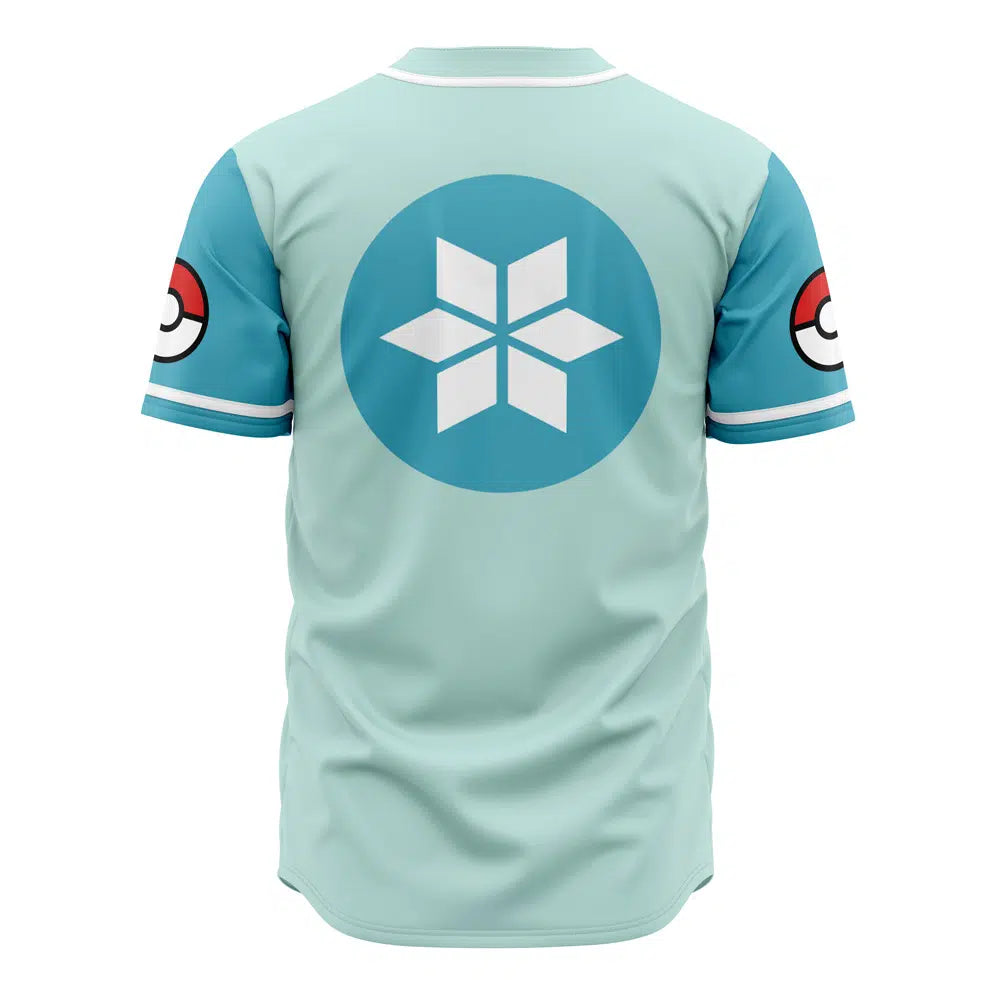 Stylish Light Blue Anime Baseball Jersey - Unique Design For Fans &amp; Collectors