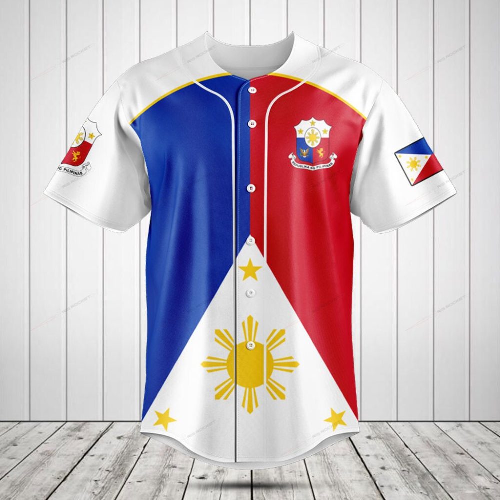 Philippines Flag Baseball Jersey - Stylish National Pride Apparel