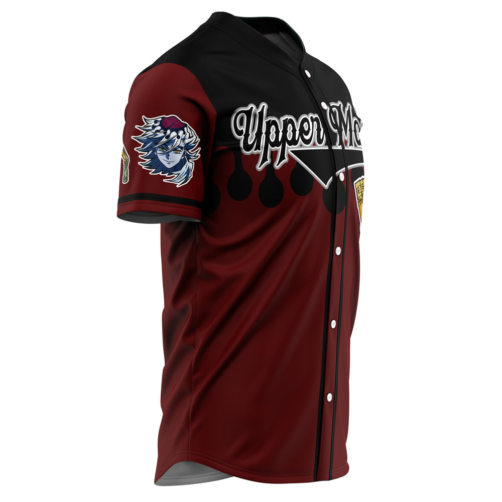 Anime-Inspired Upper Moons Baseball Jersey - Stylish, Comfortable &amp; Unique Design
