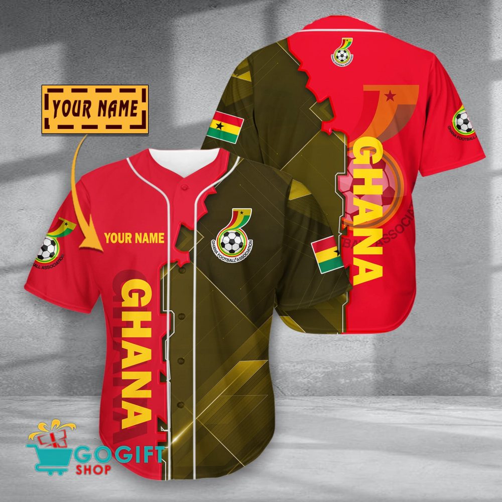 Ghana National Soccer Team Baseball Jersey