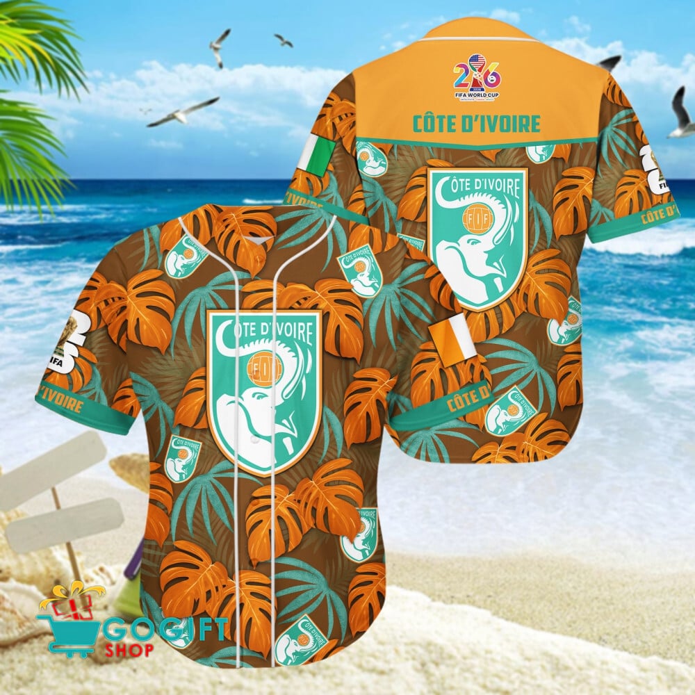 Cote D'Ivoire National Soccer Team Baseball Jersey