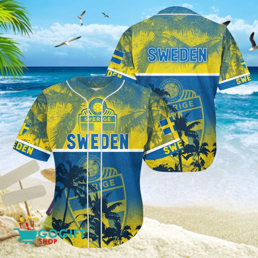 Sweden National Soccer Team Baseball Jersey