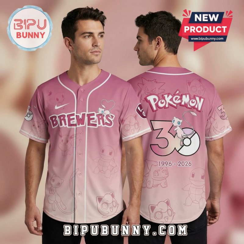 Limited Edition Pokémon 30Th Anniversary Pink Jersey - Celebrate In Style!