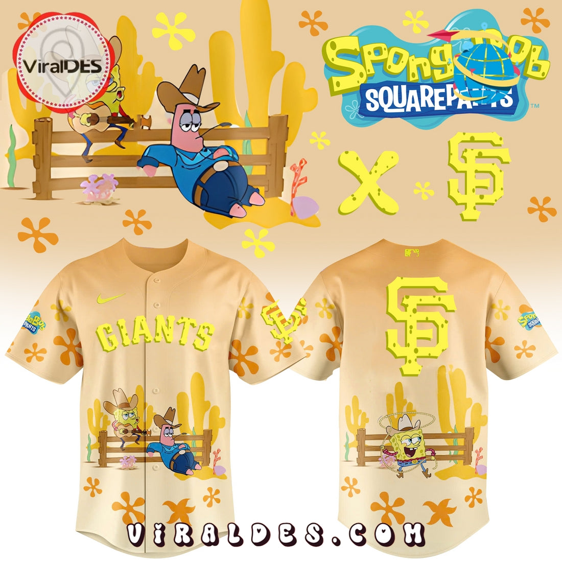 Spongebob Squarepants MLB Seattle Mariners Baseball Jersey